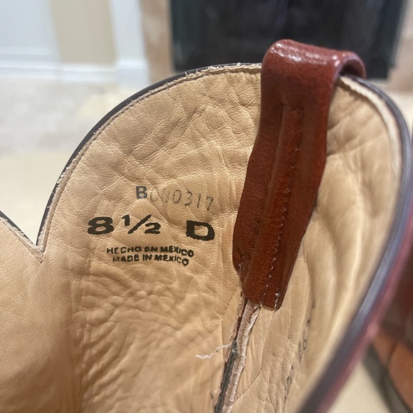 Men’s Brown Caymen Boots Size 8 1/2 D - Picture 5 of 8